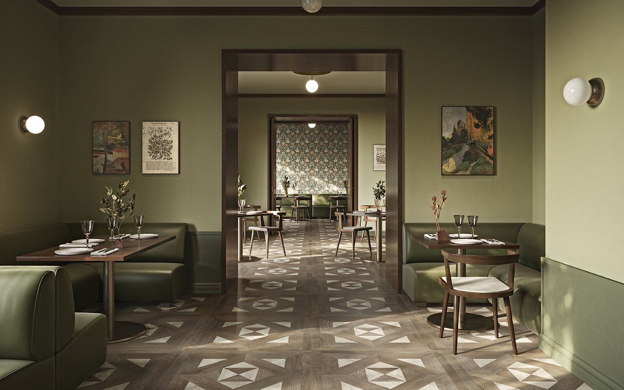Interior design, Furniture, Table, Flooring, Floor, Chair