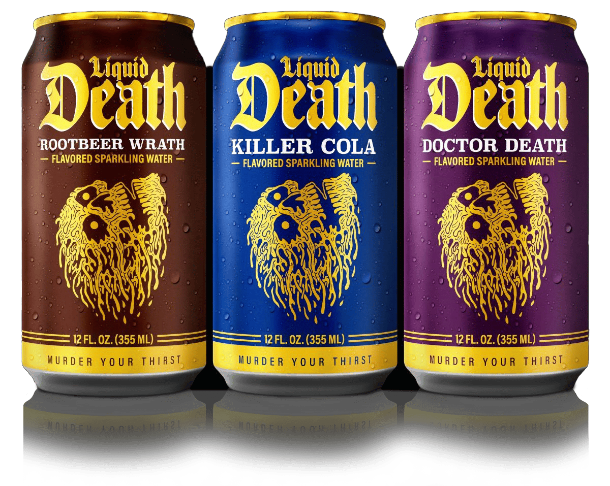 Liquid Death, flavored sparkling water