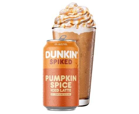 Dunkin Spiked Pumpkin Spice Iced Latte