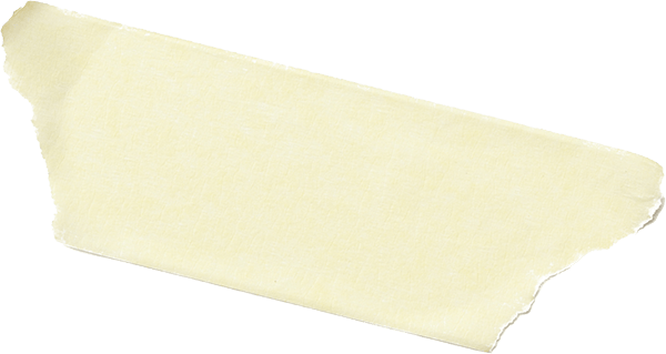 short piece of tape as a graphic element