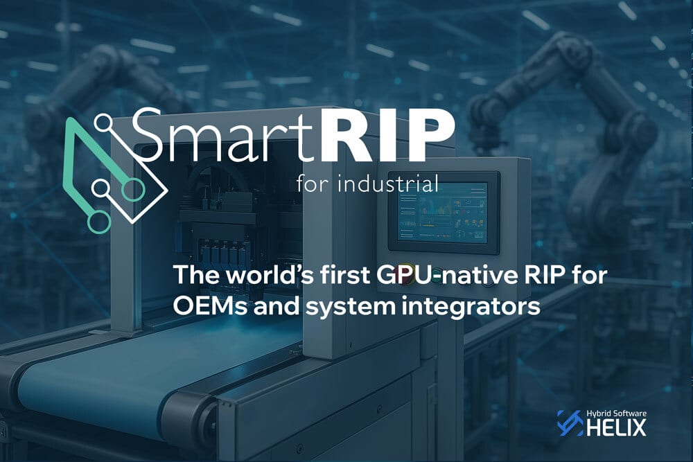 SmartRIP: The world's first GPU-native RIP for industrial OEMs and system integrators, on industrial machinery.