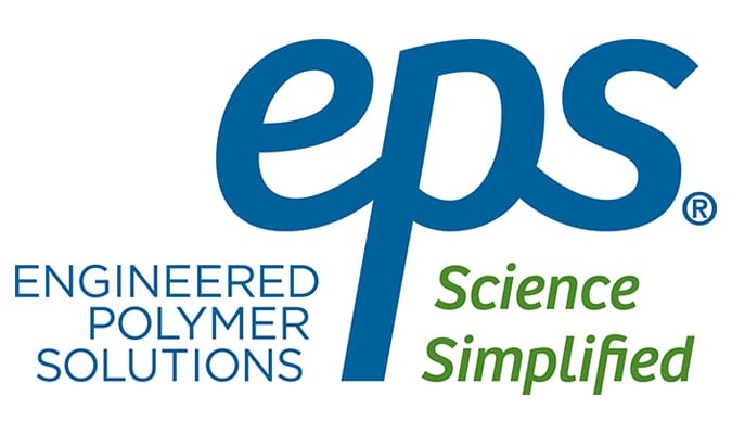 Logo for eps Engineered Polymer Solutions with "Science Simplified" tagline.