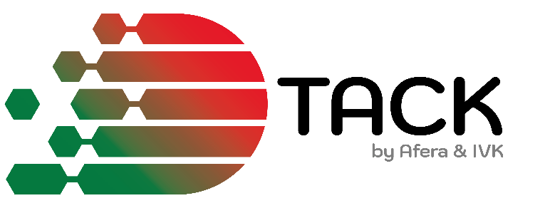 TACK by Afera & IVK logo with a red-to-green segmented circular graphic.