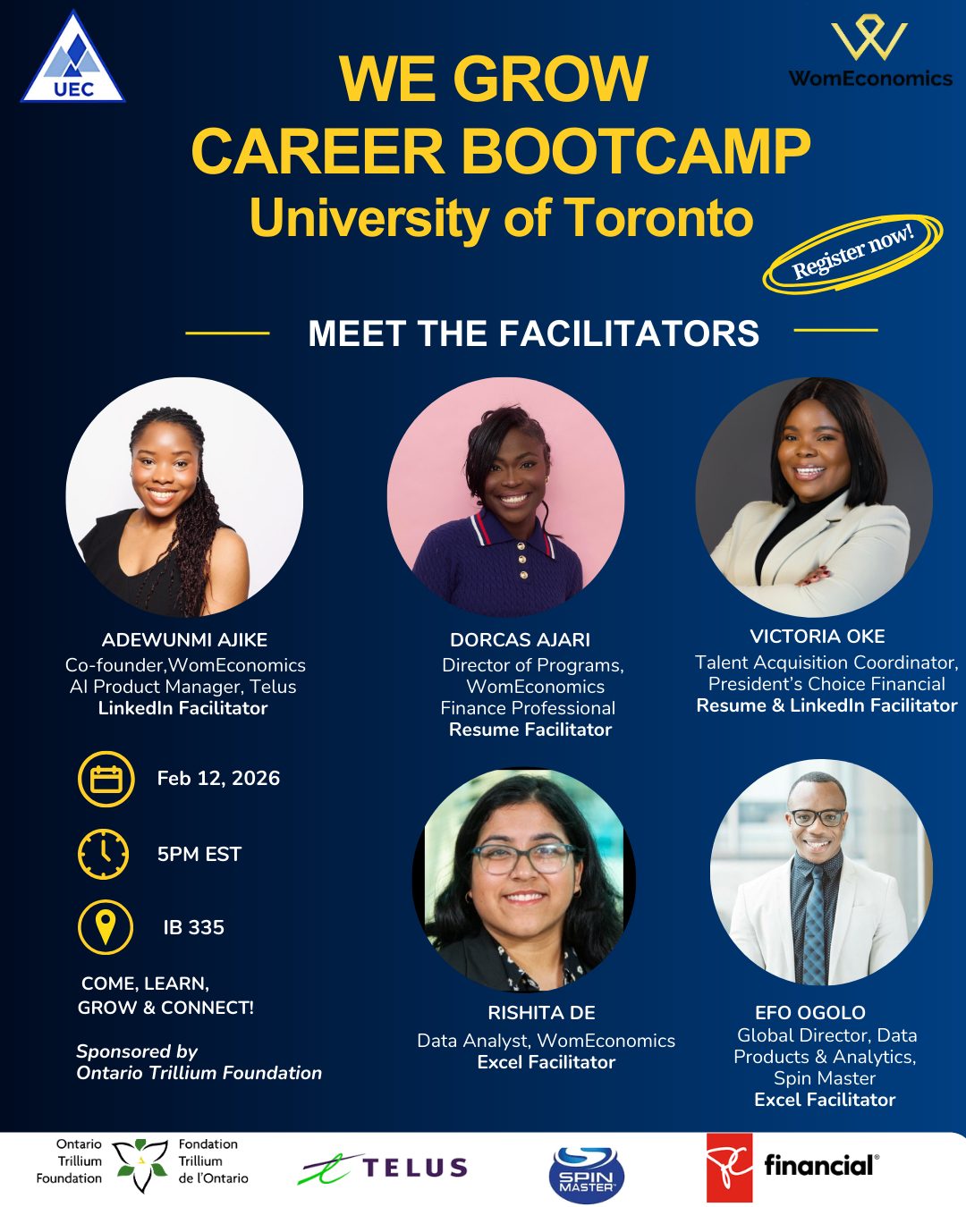 WE Grow Bootcamp @ University of Toronto