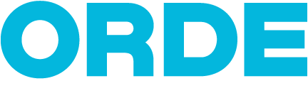 ORDE FINANCIAL logo, blue and white text on green background.