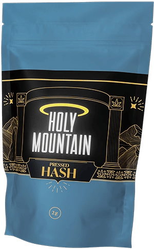 A pouch of Holy Mountain hash.
