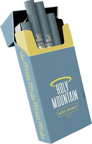 Box of Holy Mountain pre-rolls.