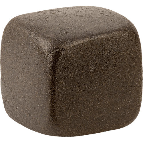 A cube of Holy Mountain hash.