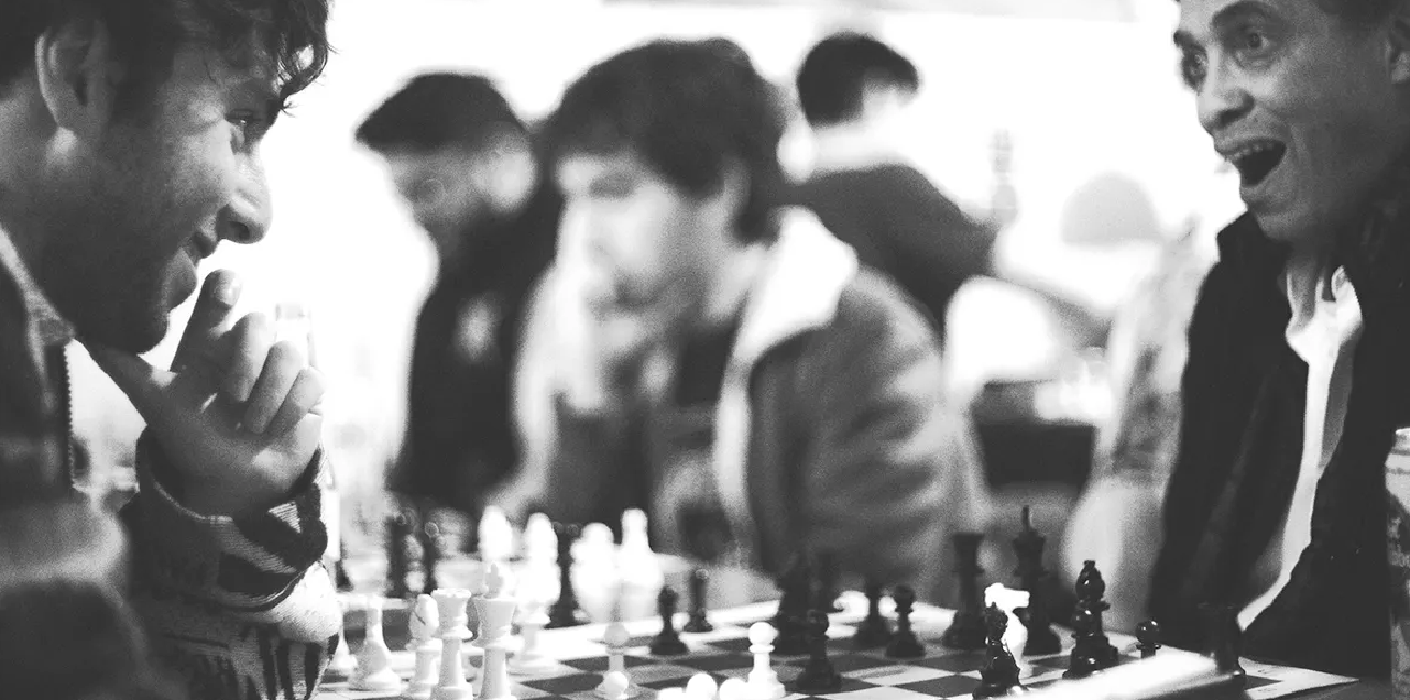 Sports equipment, Photograph, Table, White, Black, Human, Chess, Chessboard, Sharing, Style