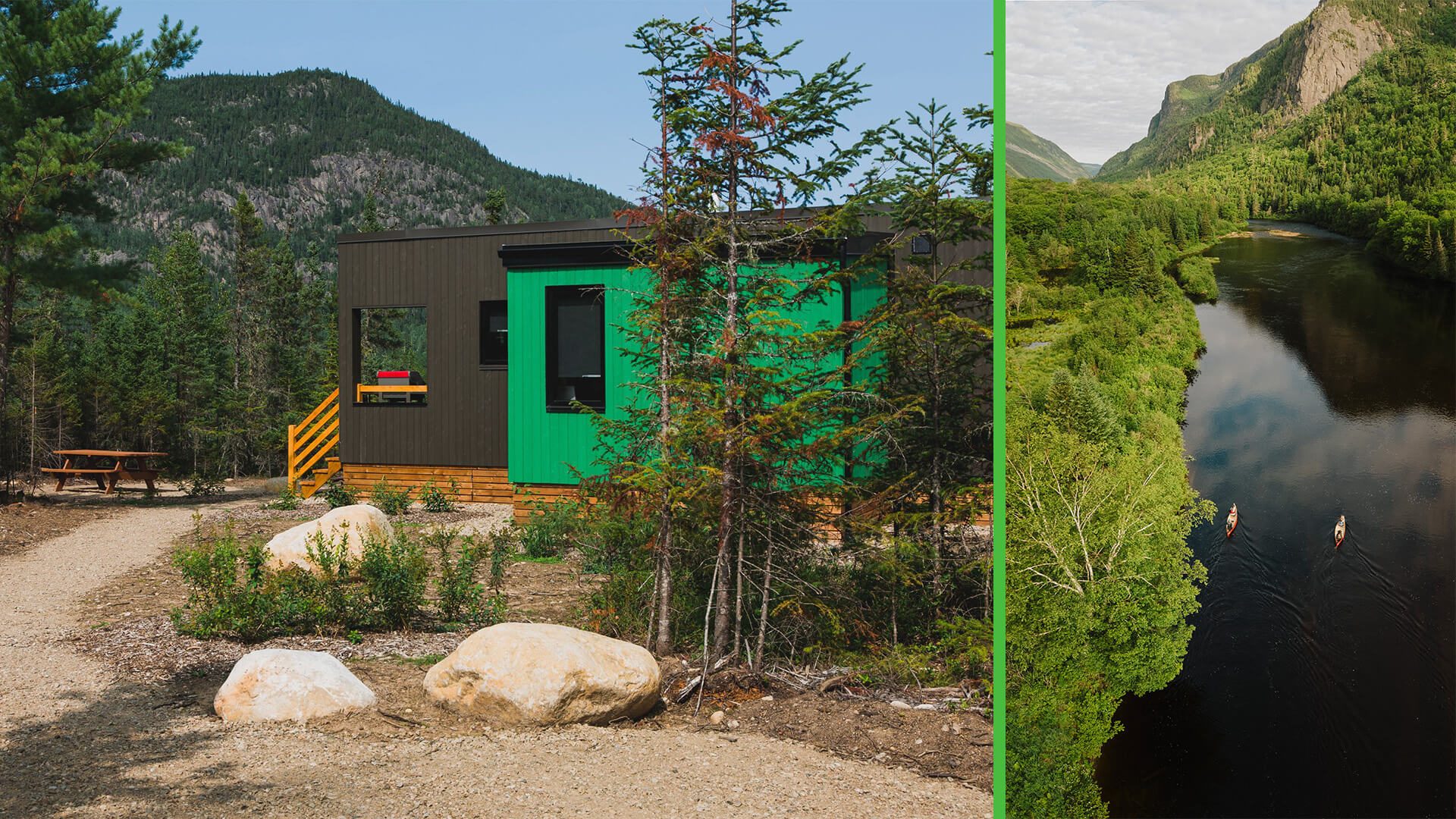 Natural landscape, Plant, Sky, Water, Mountain, Nature, Building, Slope, Vegetation, Biome