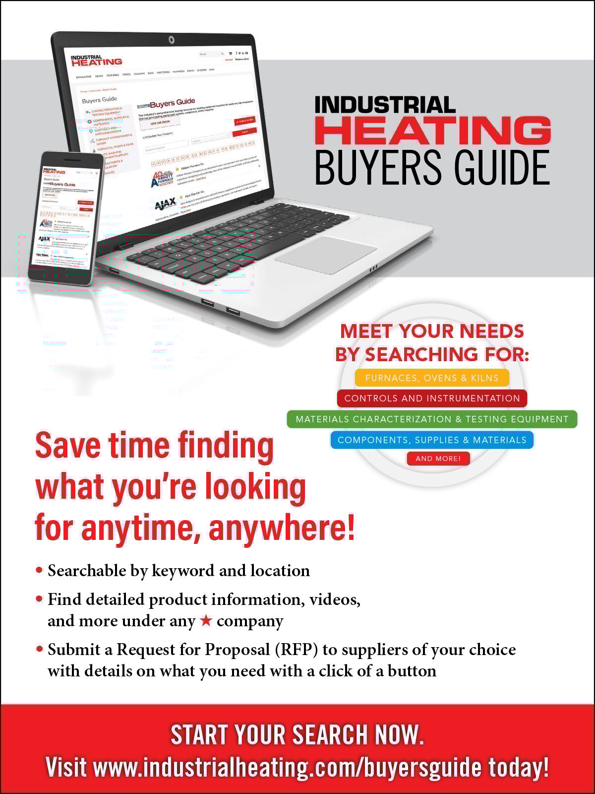 Ad: Industrial Heating Buryers Guide