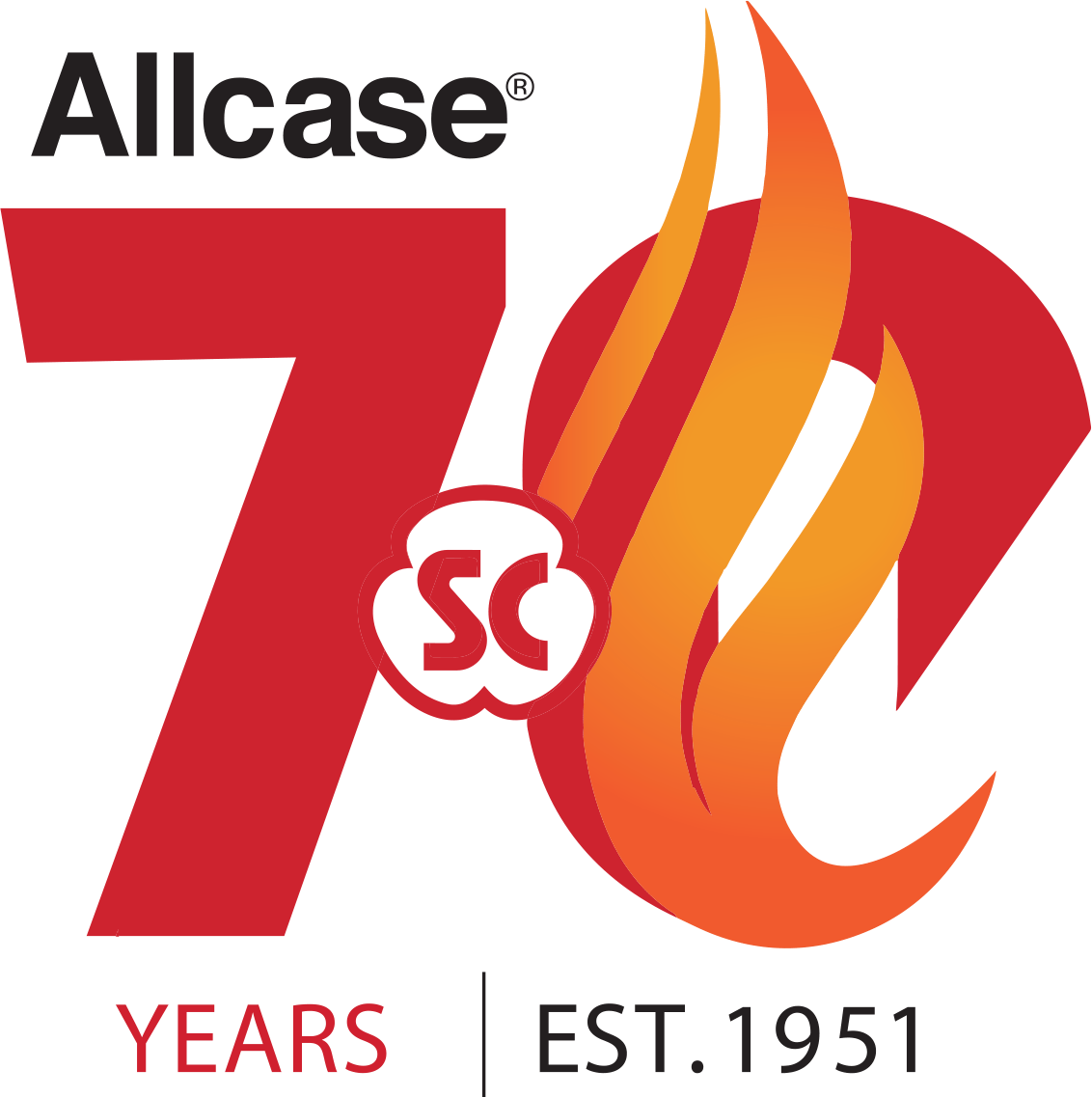 Surface Combustion Allcase 70th Anniversary logo