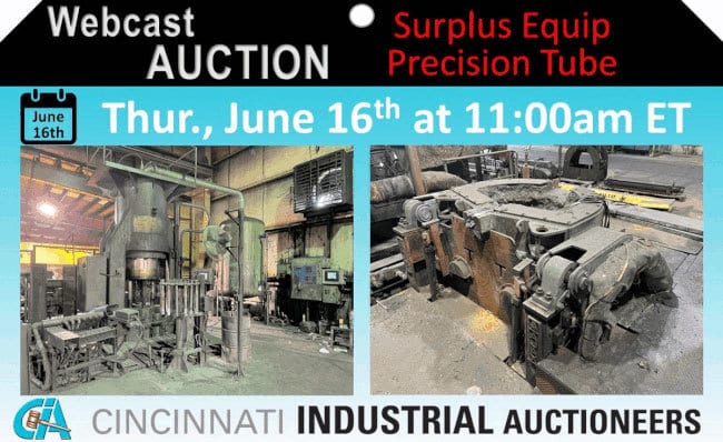 Precision Tube Auction Ad