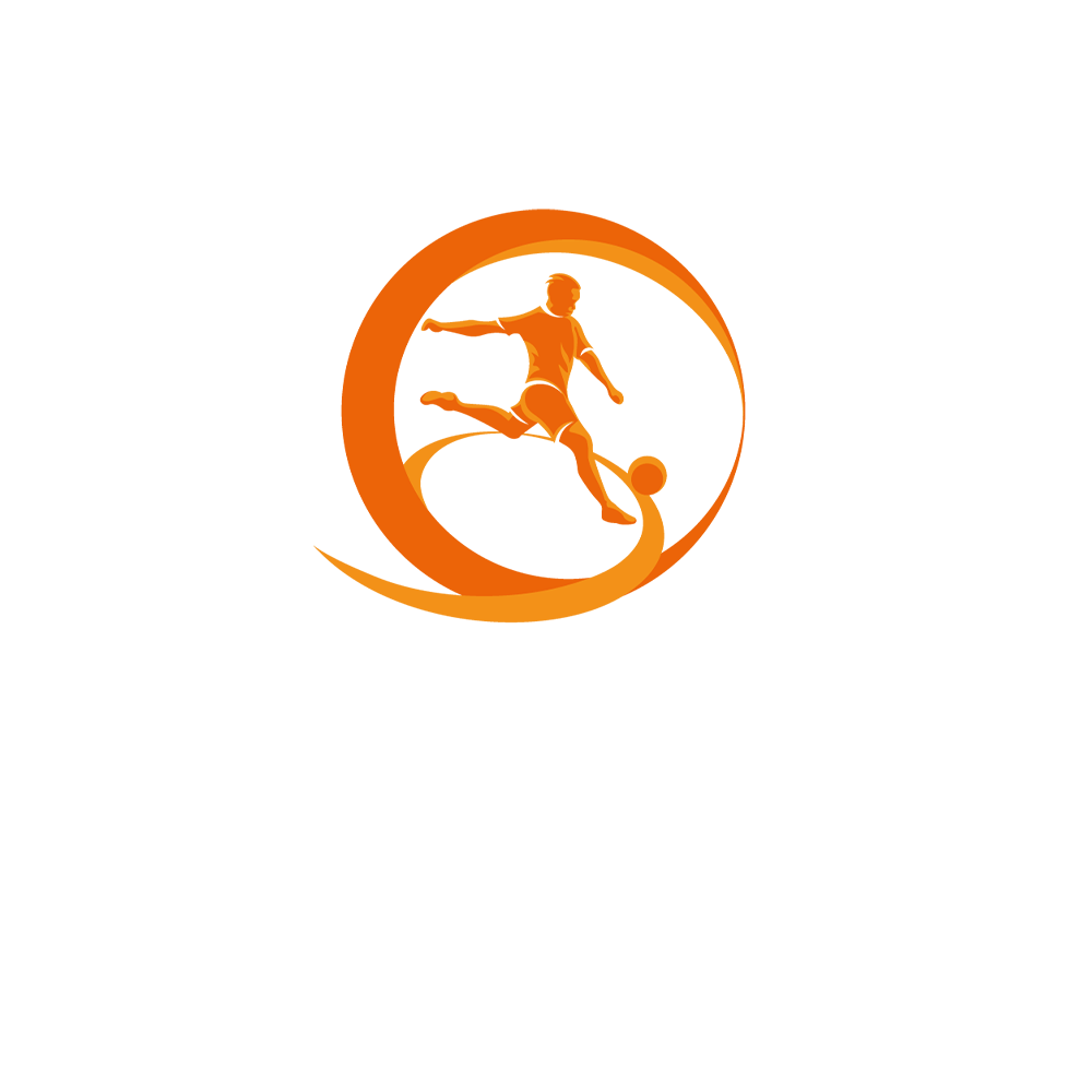 UEFA Under-17 Championship logo with a footballer kicking a ball inside an orange circle.