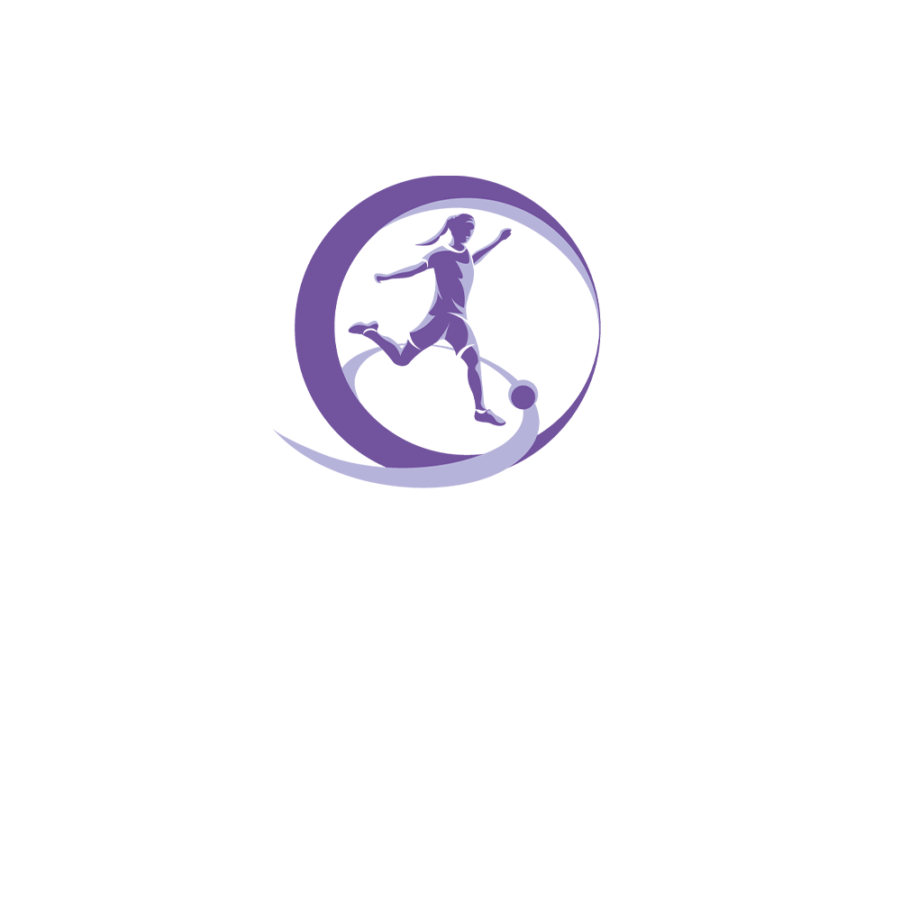 UEFA Women's Under-17 Championship logo featuring a female soccer player kicking a ball.