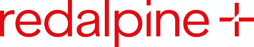 Redalpine logo with a plus sign.