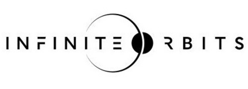 INFINITE ORBITS logo with a triple-bar E and a planet orbiting the O.