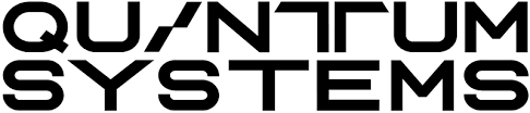 QUANTUM SYSTEMS logo, stylized black text on two lines.