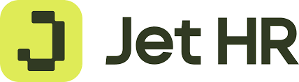 Jet HR logo: geometric J icon in dark green on a lime square, with 'Jet HR' text.