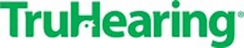 TruHearing logo in green text with an ear graphic integrated into the 'H' and a sound wave dot over the 'i'.