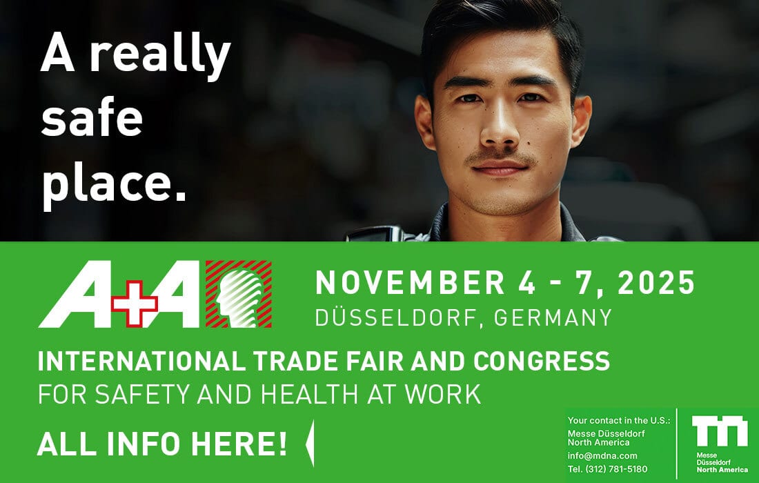 A+A 2025: International Trade Fair for Safety & Health at Work, Düsseldorf.