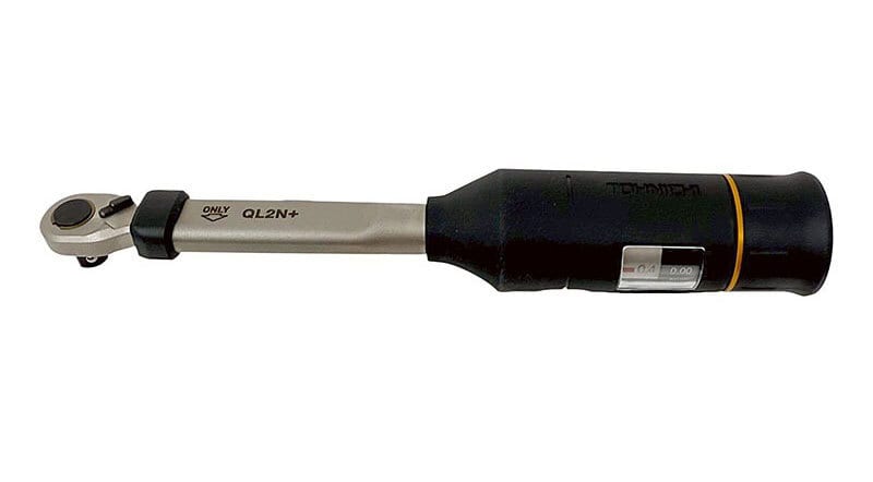 Tohnichi QL2N+ digital torque wrench with a silver shaft and black handle.