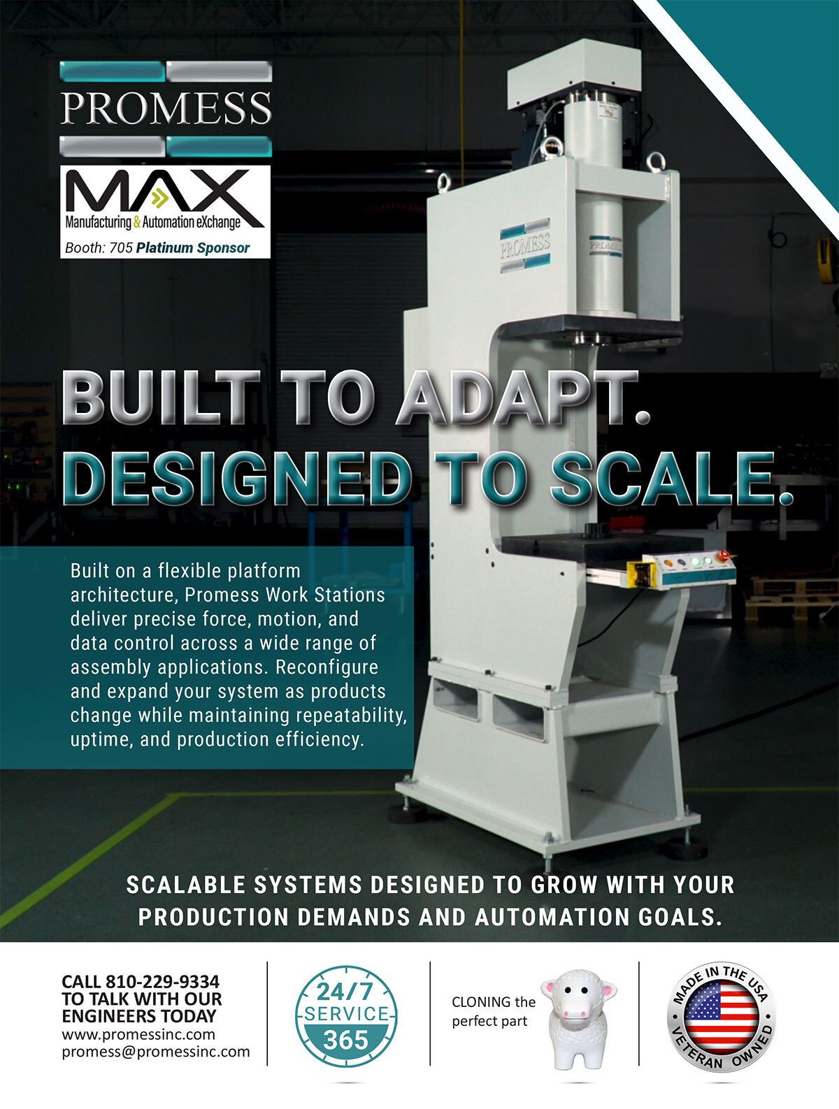 Promess industrial press: Built to Adapt, Designed to Scale. Flexible manufacturing solutions.