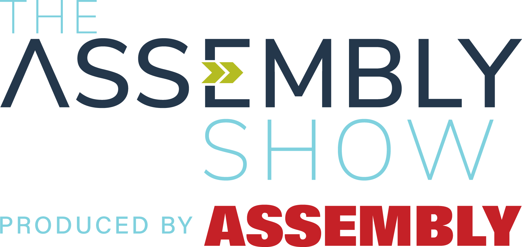Logo for "The Assembly Show" in blue and light blue text, with "Produced by Assembly" below.
