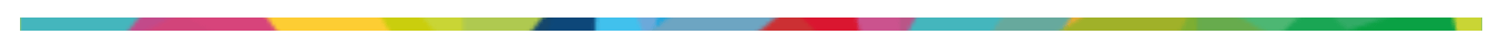 A horizontal bar filled with a vibrant gradient of many contrasting colors, including blues, greens, yellows, and reds.