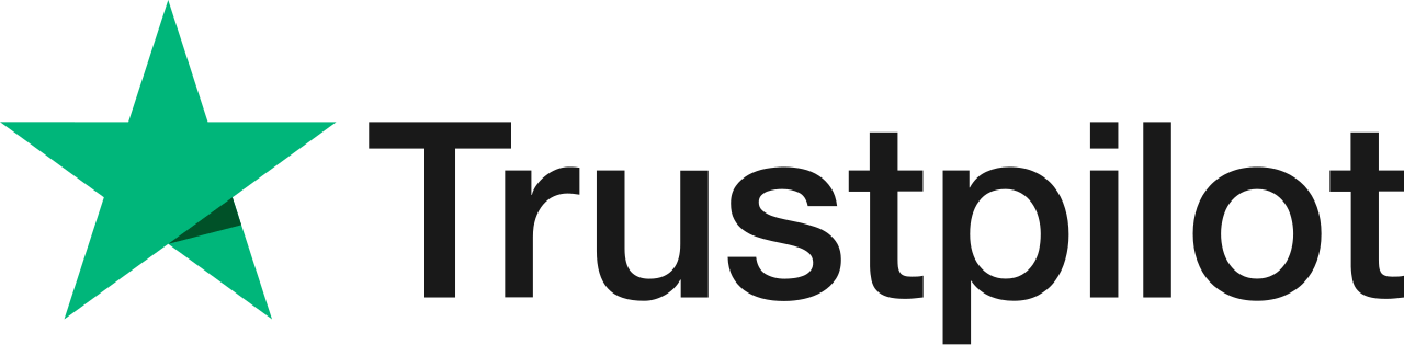 Trustpilot logo featuring a green star on the left and the brand name "Trustpilot" in dark grey text.