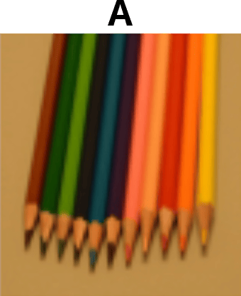 A: Example of how materials and surfaces appear under different light sources