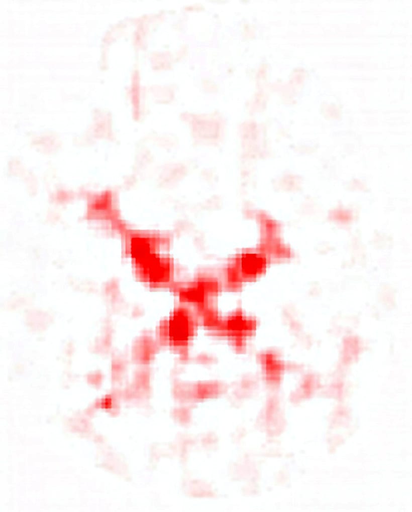 Detection map of a silicone oil “X” on HDPE