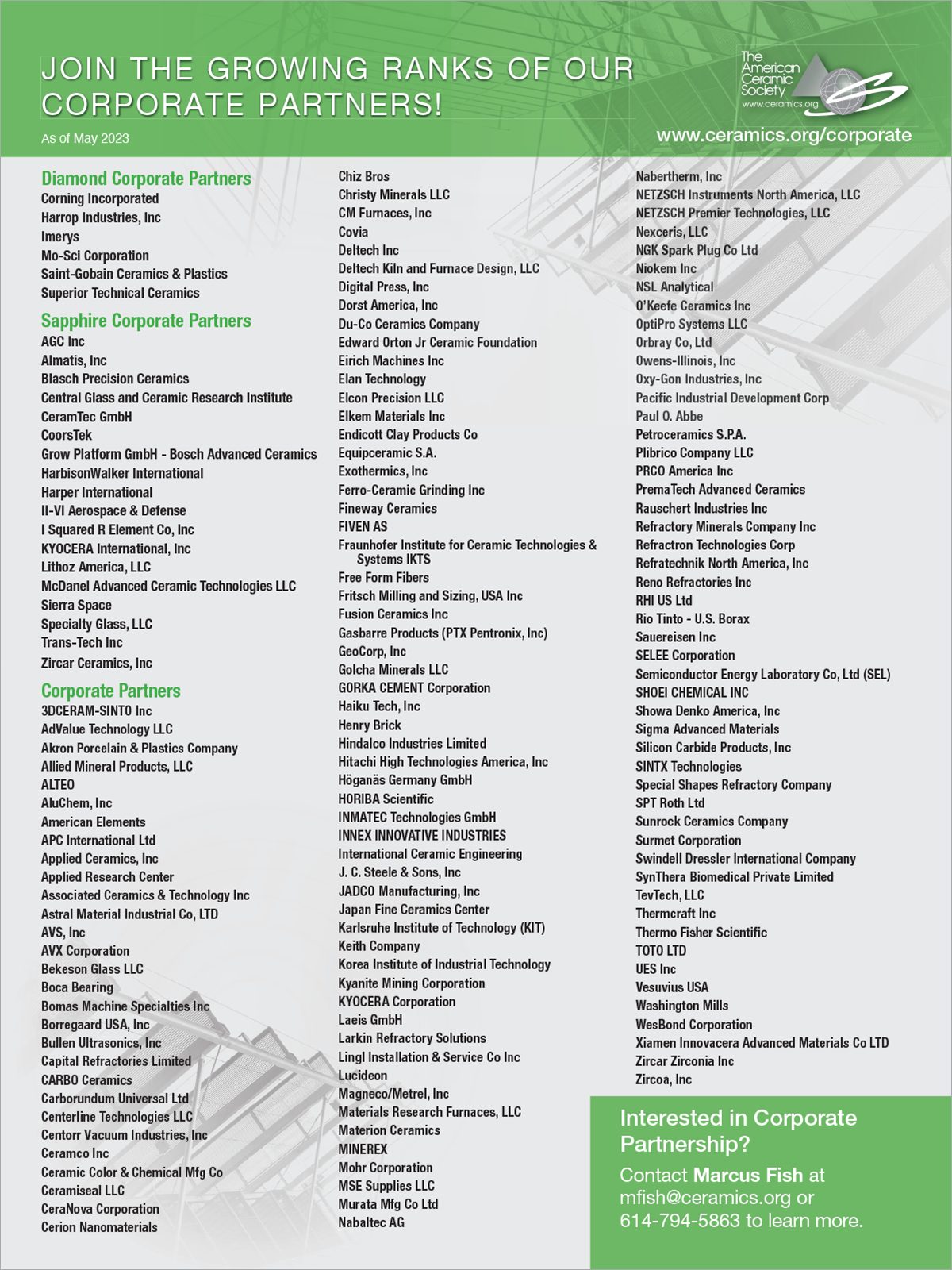 Ad: The American Ceramic Society