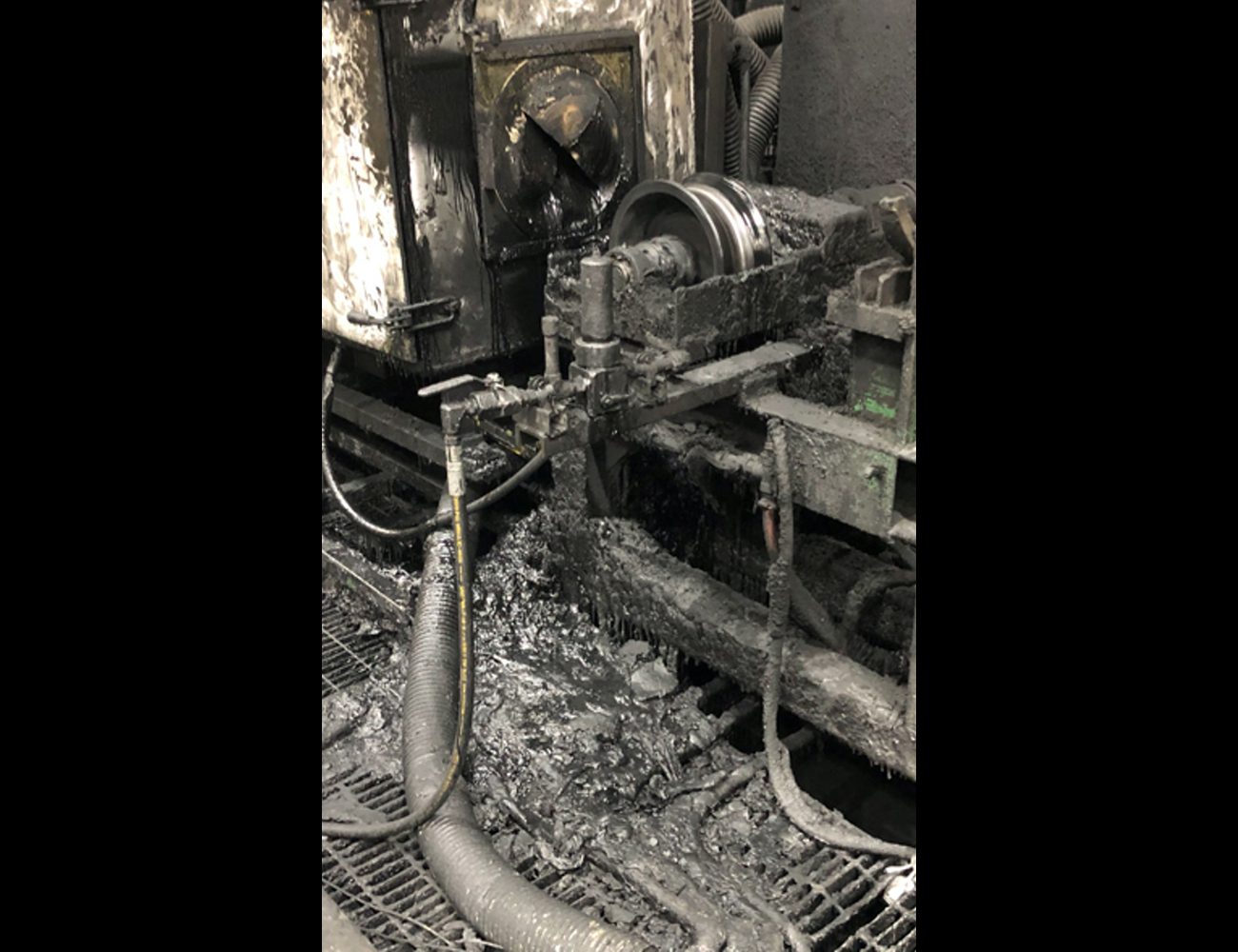 Pictures of water-based coating operation – Operational - cleanliness issues