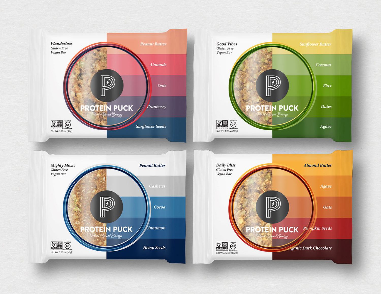 Four Different Flavors of Protein Pucks