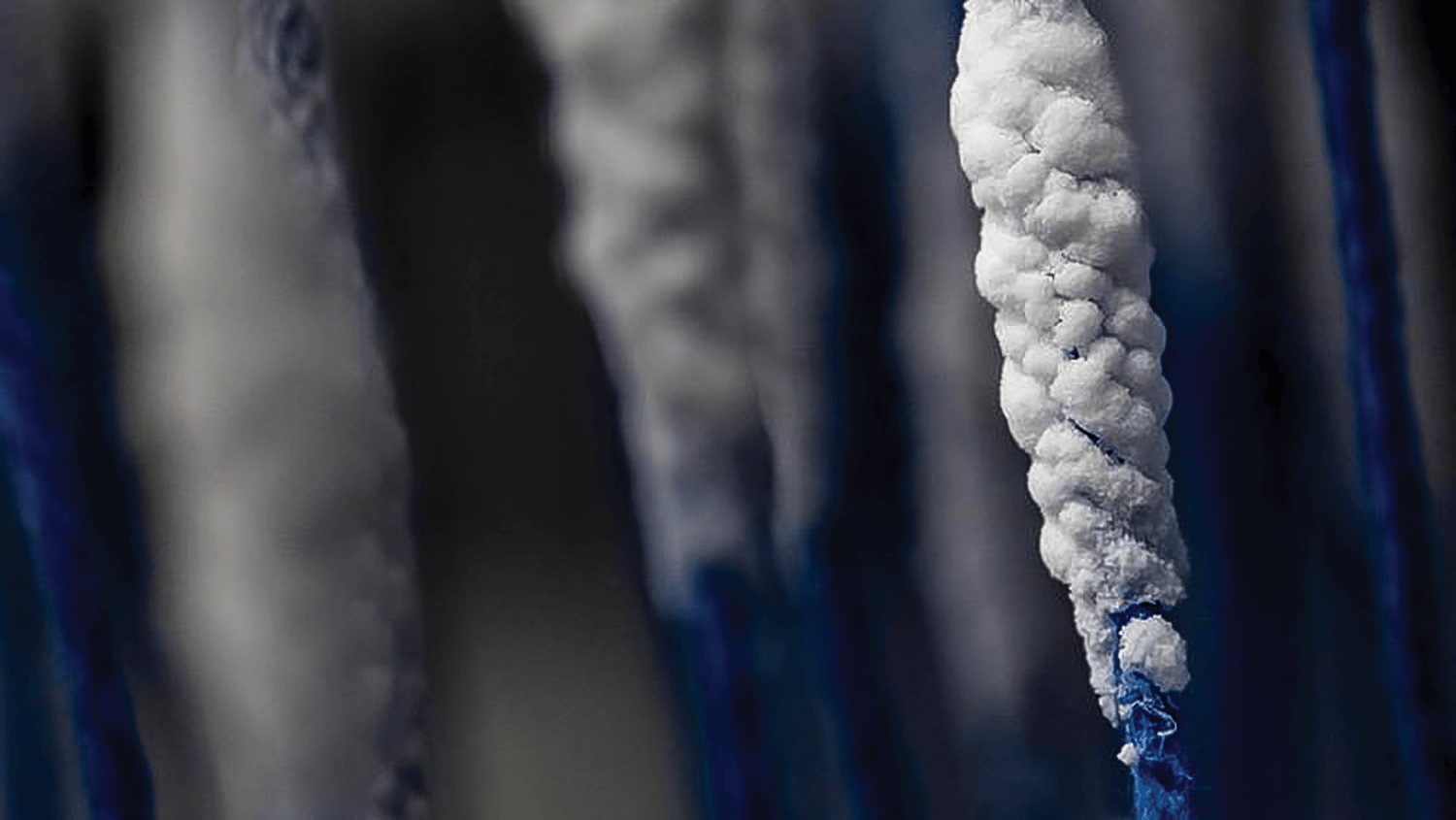 White salt crystals form on the surface of a new, string-based approach