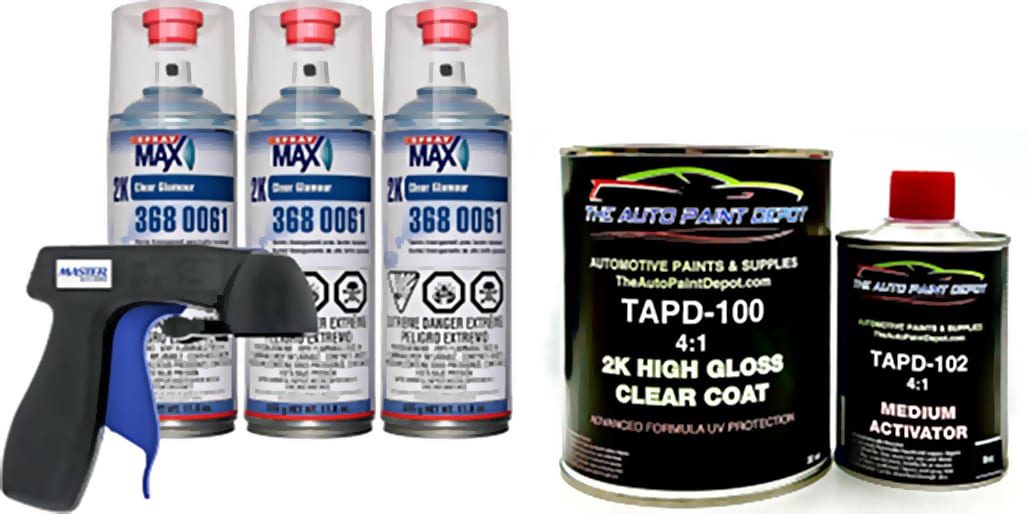 Common consumer packaging formats for two-component coating systems used in household applications.