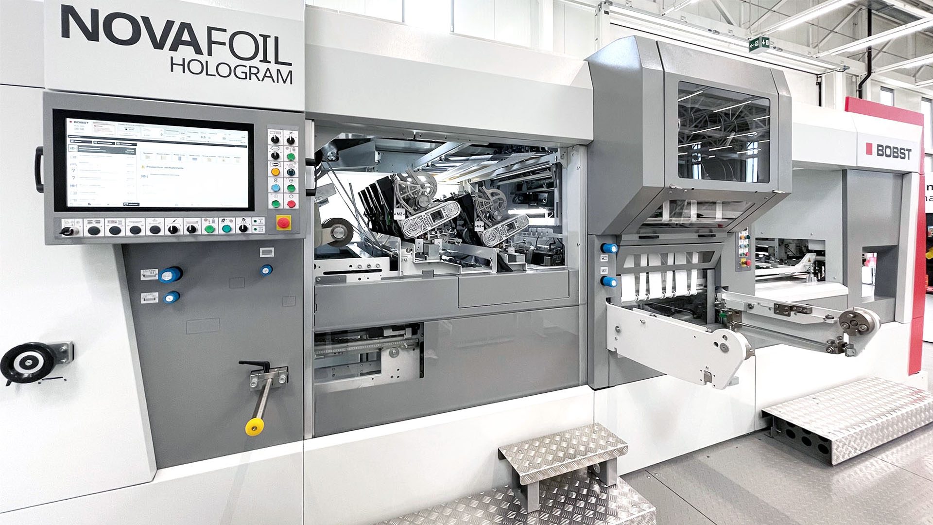 BOBST&#x2019;s NOVAFOIL 106 H hot foil stamper