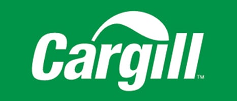 Cargill logo: white text on green with a leaf design.