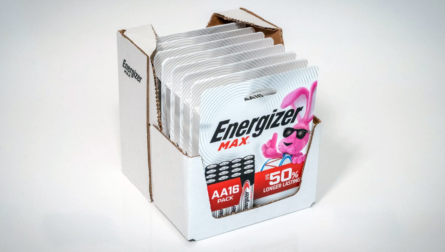 Energizer batteries in VersaCase packaging solution