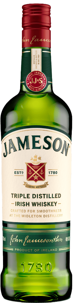Jameson bottle against transparent background