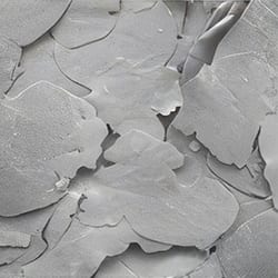 SEM photos of various aluminum pigment morphologies (10 µm).