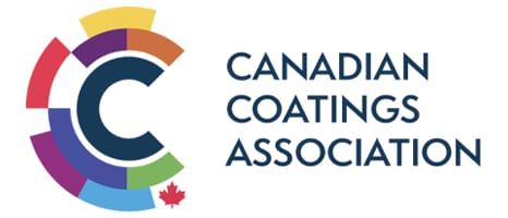 Logo for Canadian Coatings Association, featuring a colorful stylized 'C' with a maple leaf and text.
