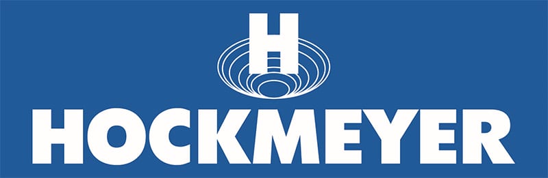 HOCKMEYER company logo with white text and a stylized 'H' icon on a blue background.