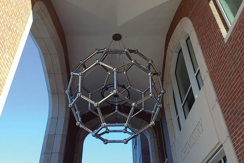 Sculpture of a fullerene