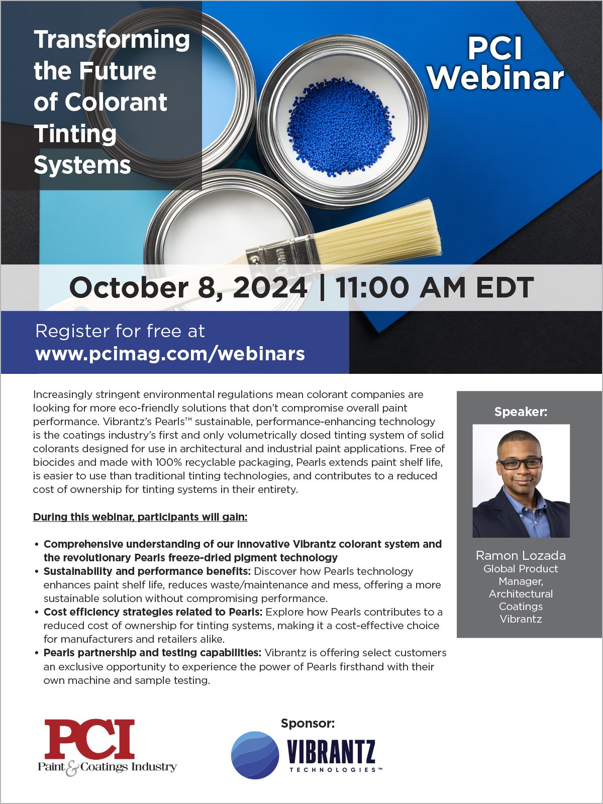 Ad: PCI House Ads - Vibrantz Webinar