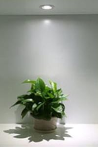 Example of how materials and surfaces appear under different light sources