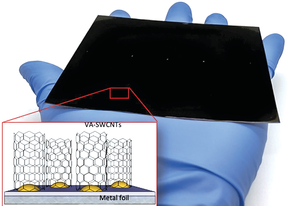 Growing carbon nanotubes on metal foils