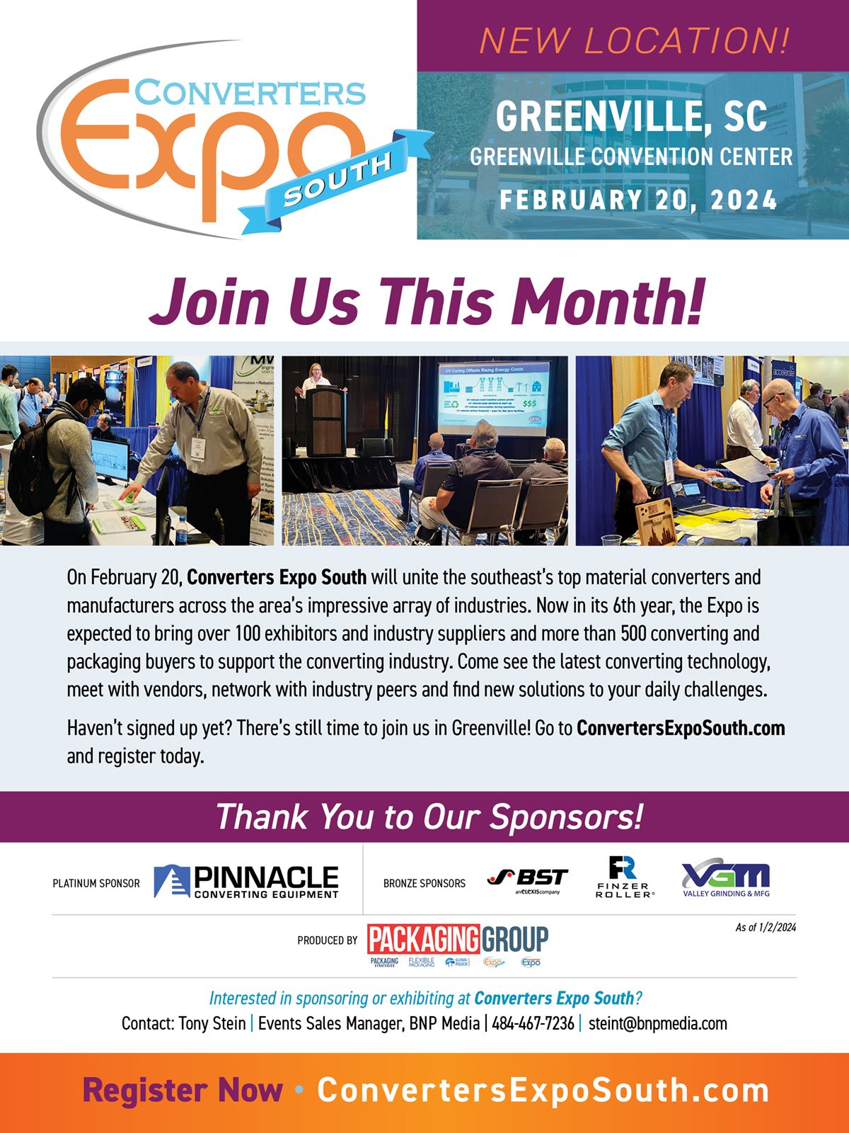 Ad: Converters Expo South