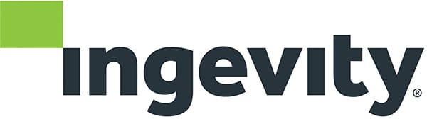 Ingevity logo with a green square and dark text.